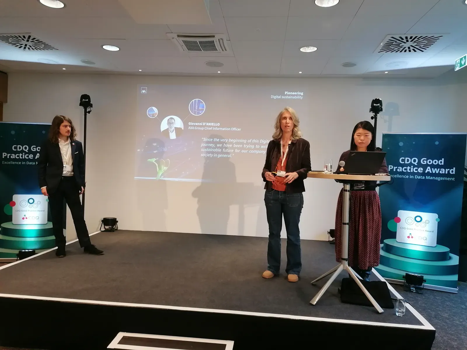 Team Axa during their presentation
