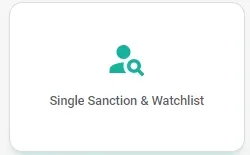 Single Santion &amp; Watchlist App
