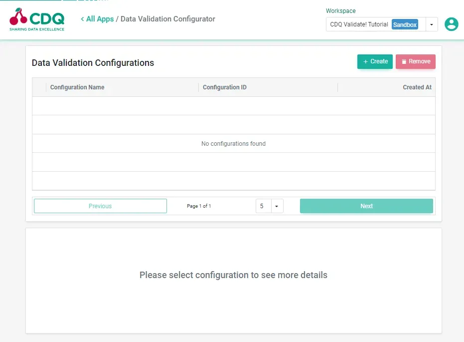 Data Validation Configuration App