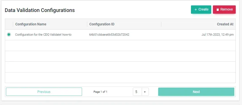 Your first configuration