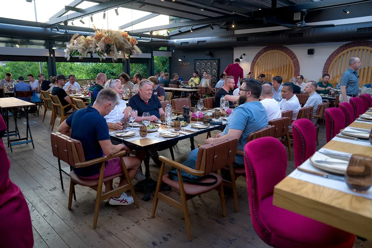 Evening dinner during the summer event