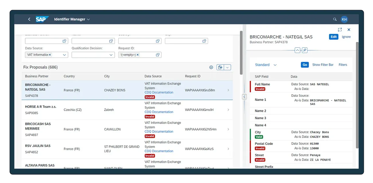 VAT ID with CDQ and SAP