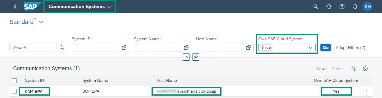 System ID and Host Name of your S/4HANA system